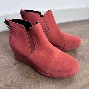 Sorel Red Ankle Boots